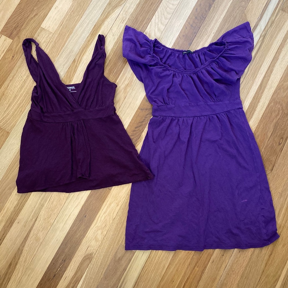 Express Lot Of 2 Items, 1 Dress And 1 Dress Tank